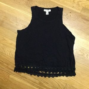 Black tank top